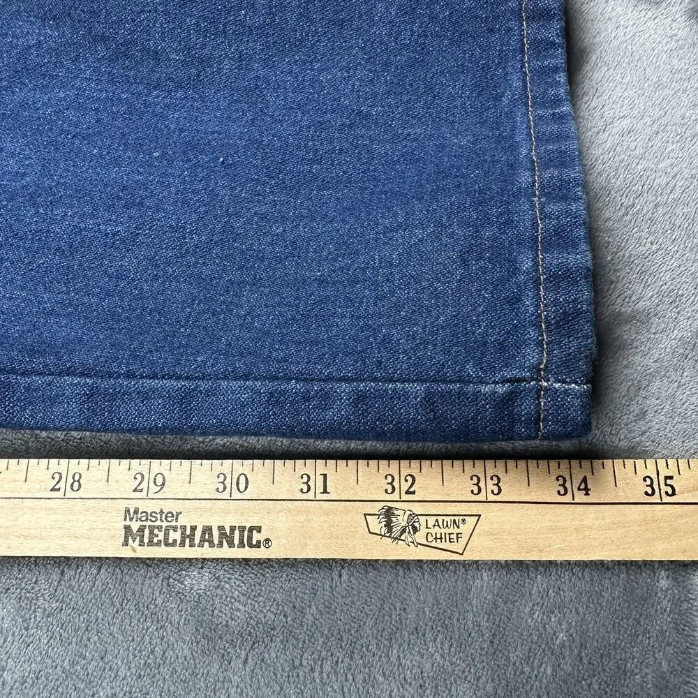 Wrangler Cowboy Cut Jeans Mens 35x30 Blue Dark Wash Slim Straight Denim 936PWD
